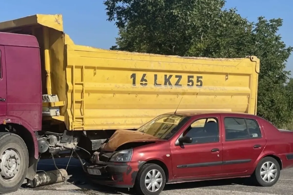 Yeniceköy'de korkutan kaza!