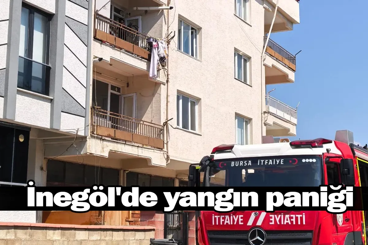 İnegöl'de yangın paniği