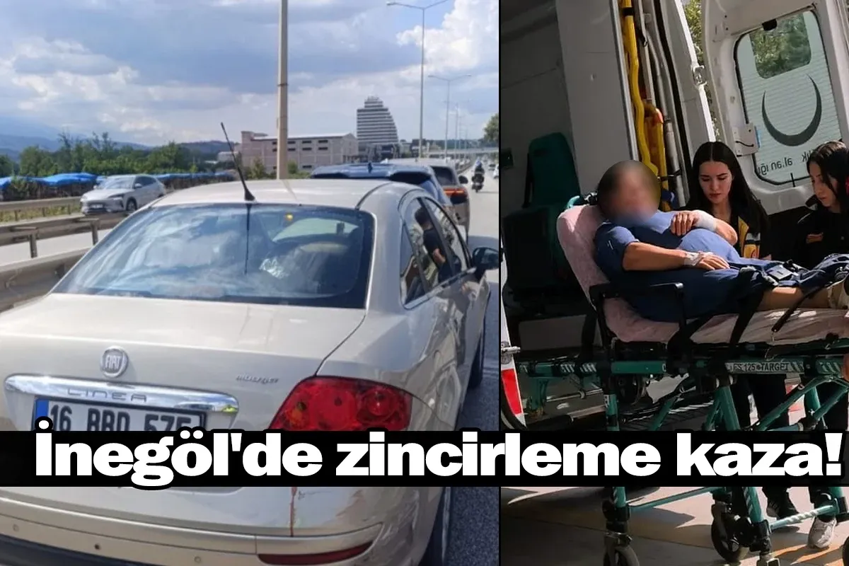İnegöl'de zincirleme kaza!