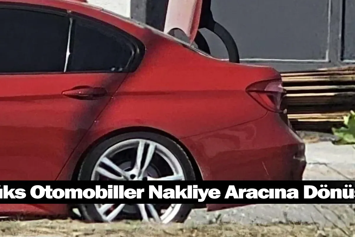 Lüks Otomobiller Nakliye Aracına Dönüştü