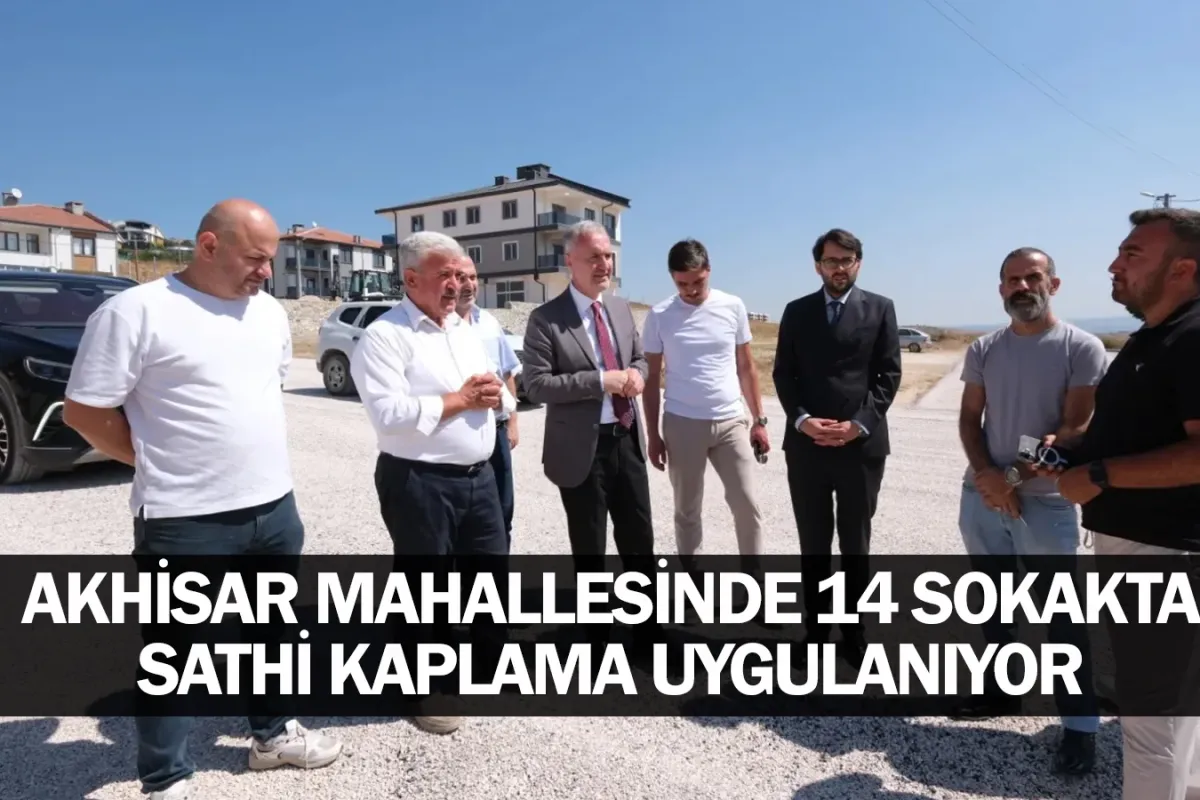 Akhisar Mahallesinde 14 Sokakta Sathi Kaplama Uygulanıyor