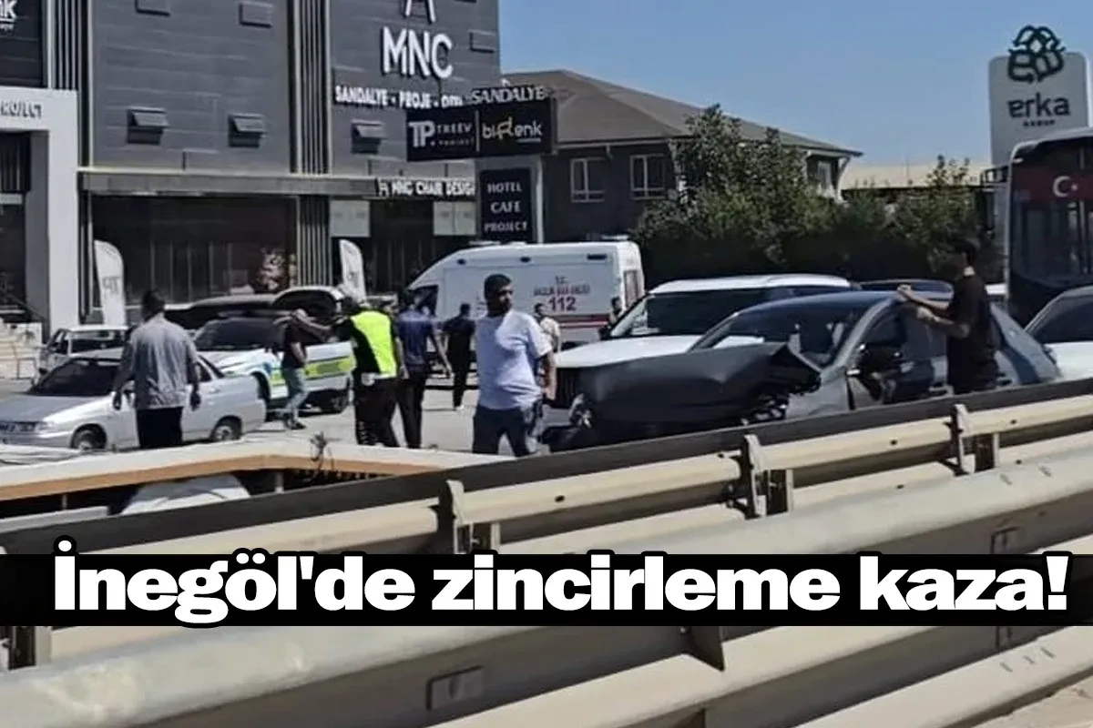 İnegöl'de zincirleme kaza!