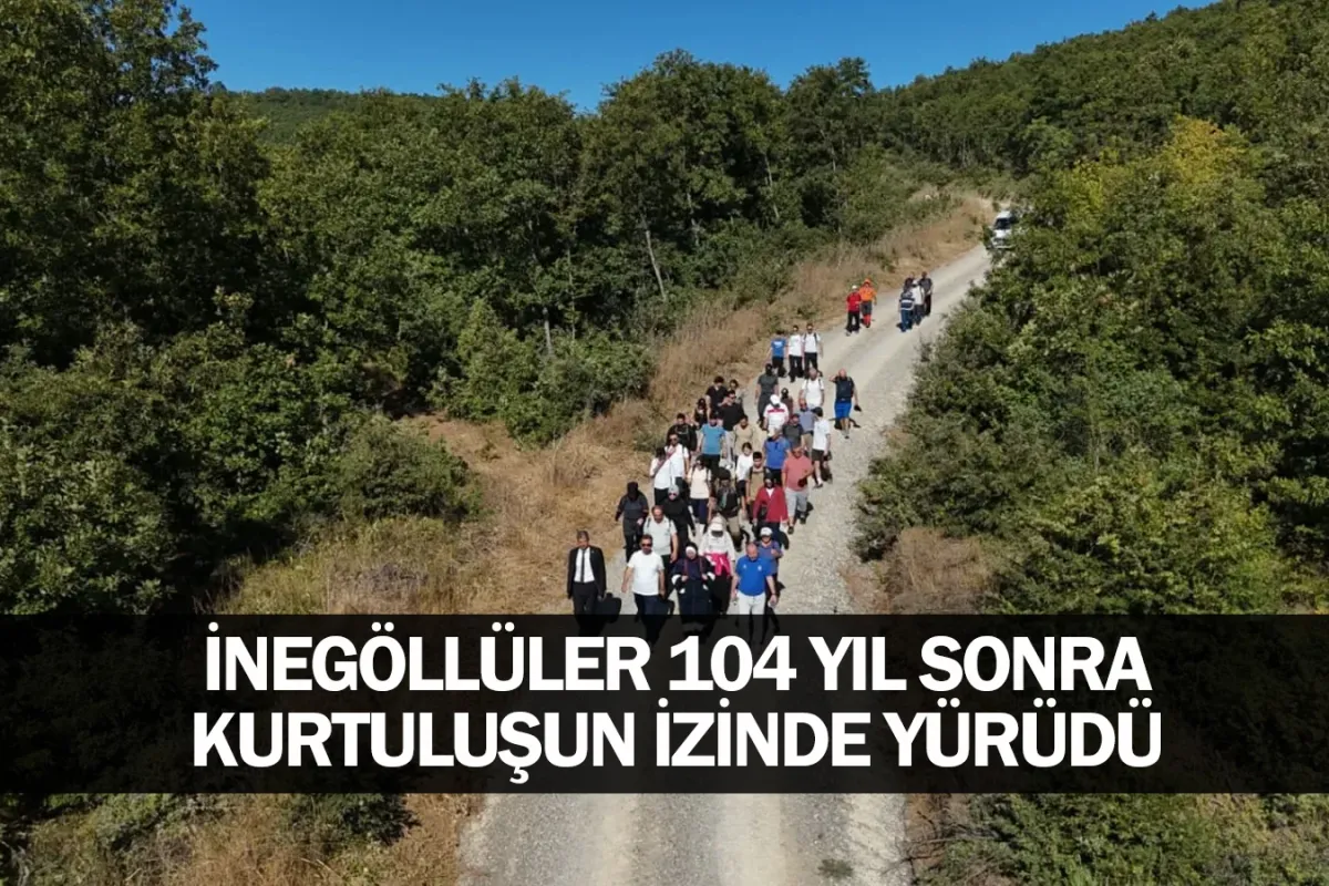 İnegöllüler 104 Yıl Sonra Kurtuluşun İzinde Yürüdü