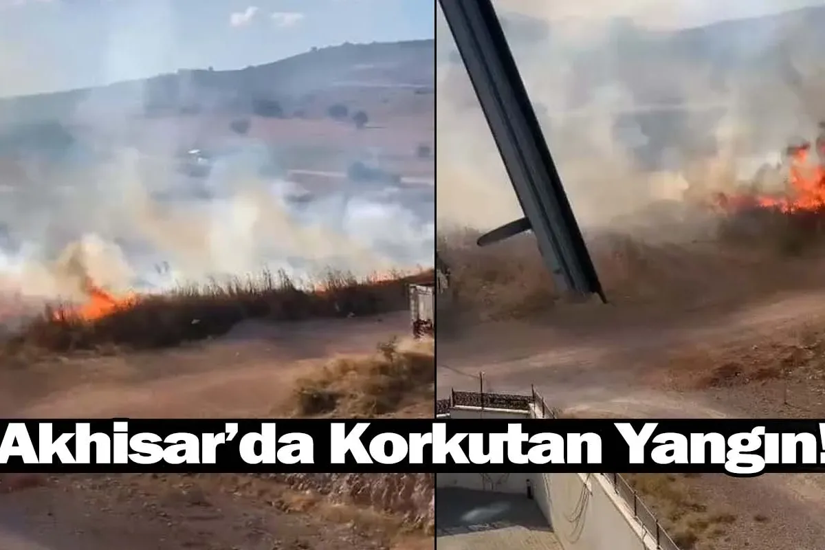Akhisar’da Korkutan Yangın!