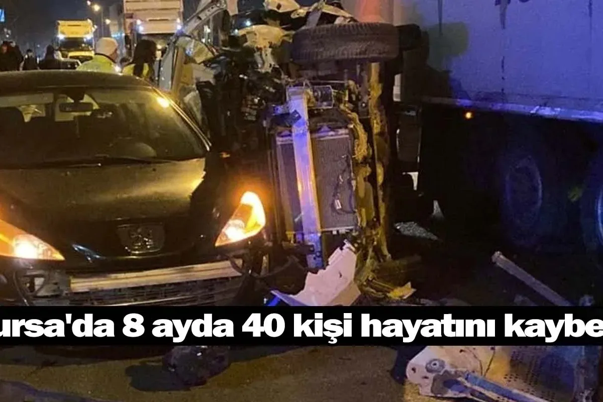 Bursa'da 8 ayda 40 kişi hayatını kaybetti!