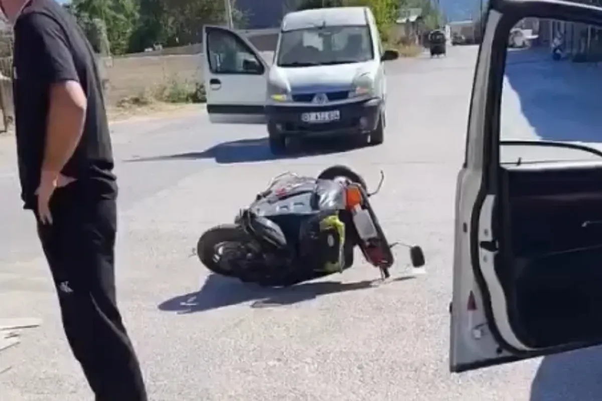İnegöl'de motosikletler çarpıştı!