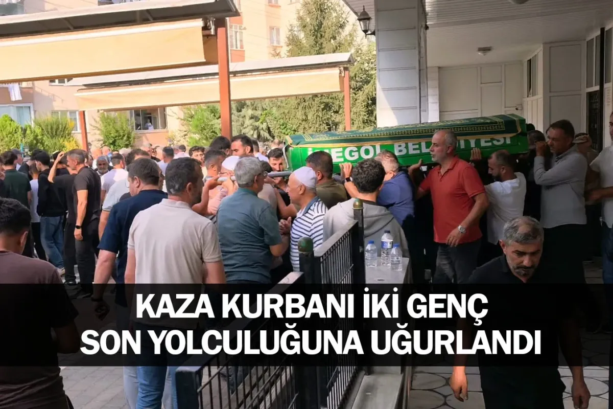 Kaza kurbanı iki genç son yolculuğuna uğurlandı