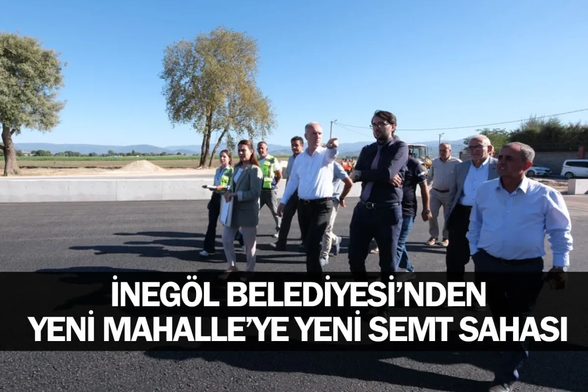 İnegöl Belediyesi’nden Yeni Mahalle’ye Yeni Semt Sahası
