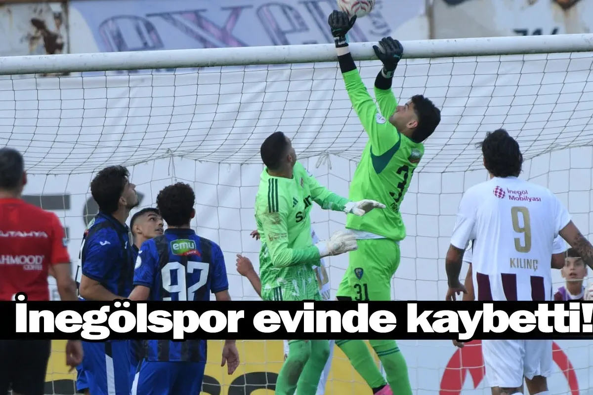İnegölspor evinde kaybetti!