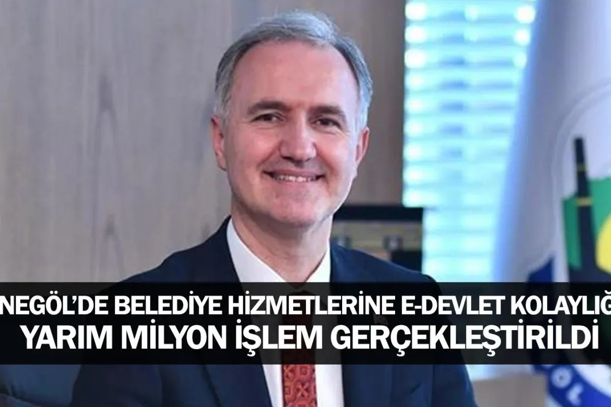 İnegöl’de Belediye Hizmetlerine E-Devlet Kolaylığı: Yarım Milyon İşlem Gerçekleştirildi