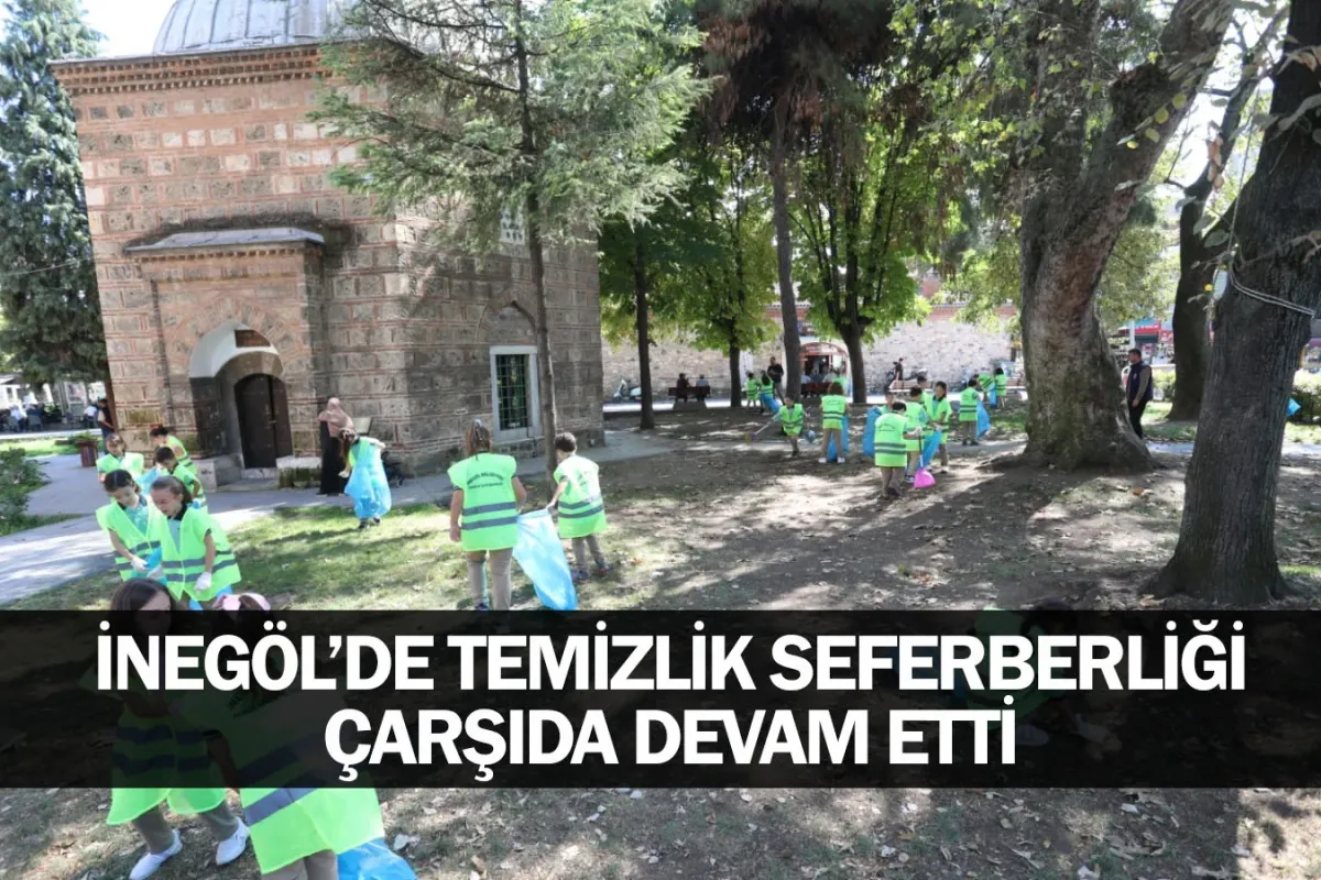 İnegöl’de Temizlik Seferberliği Çarşıda Devam Etti