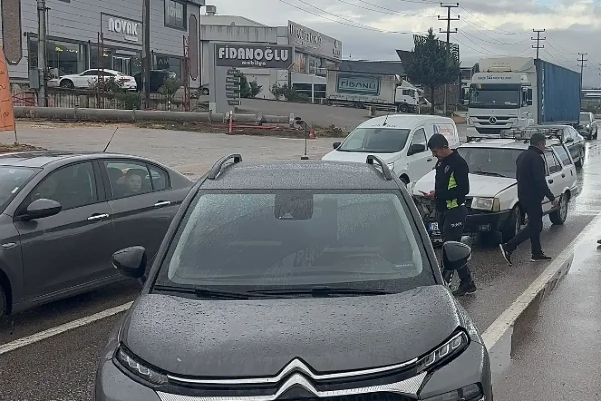 İnegöl'de zincirleme kaza