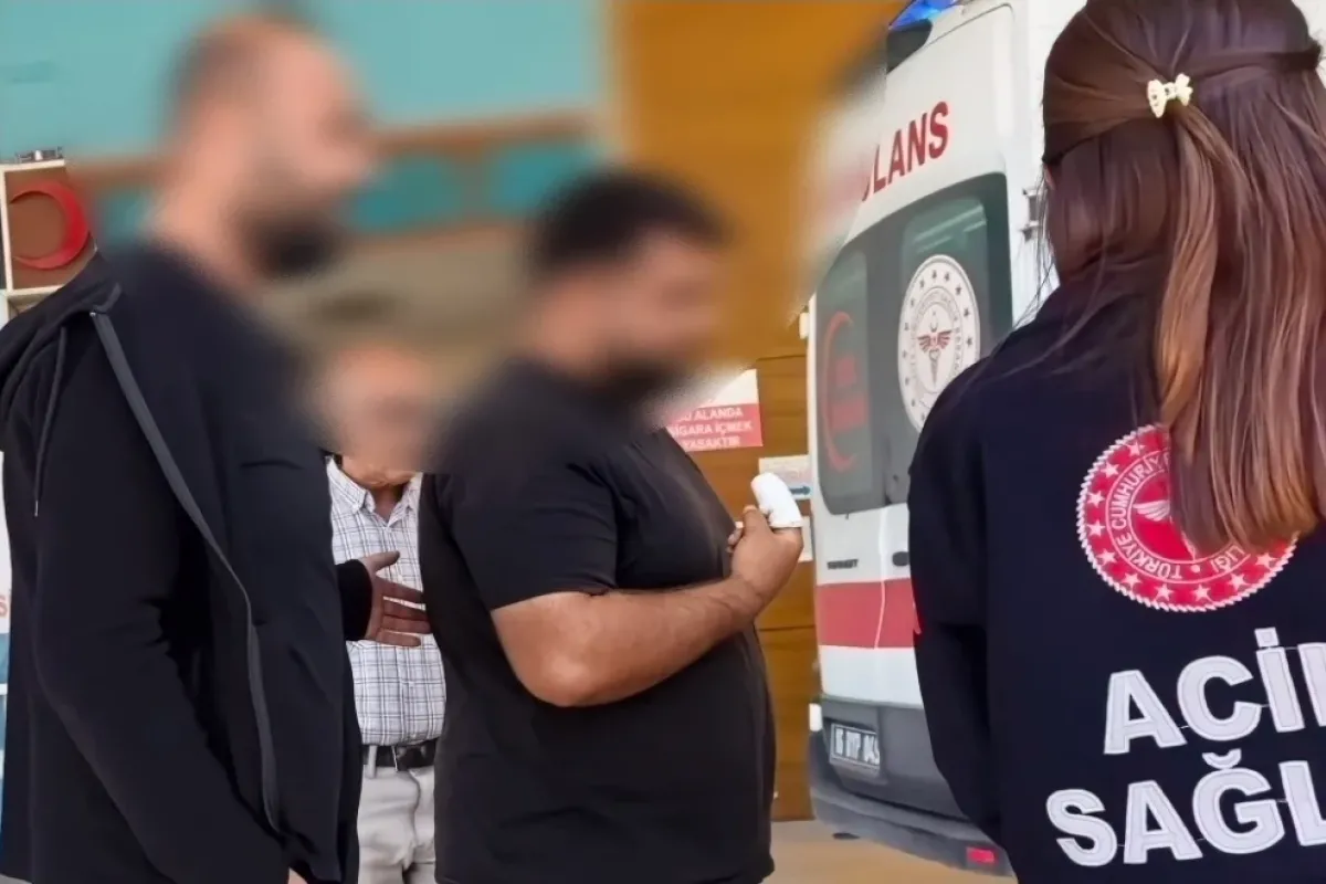 Parmağı koptu!