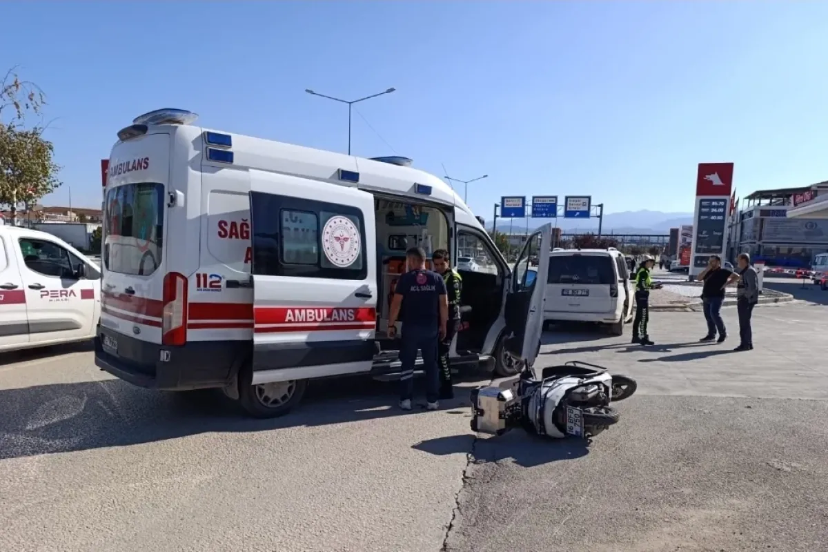 Alanyurt yolunda korkutan kaza