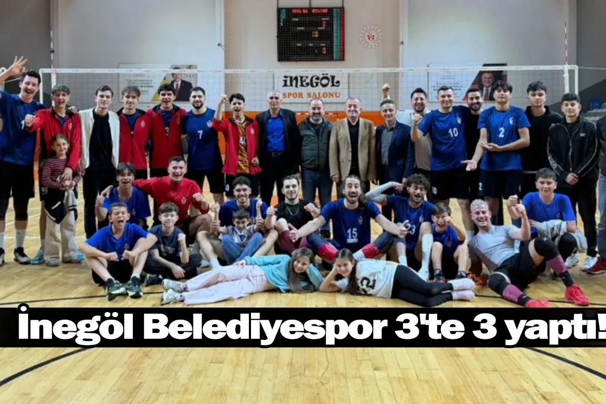 İnegöl Belediyespor 3'te 3 yaptı!