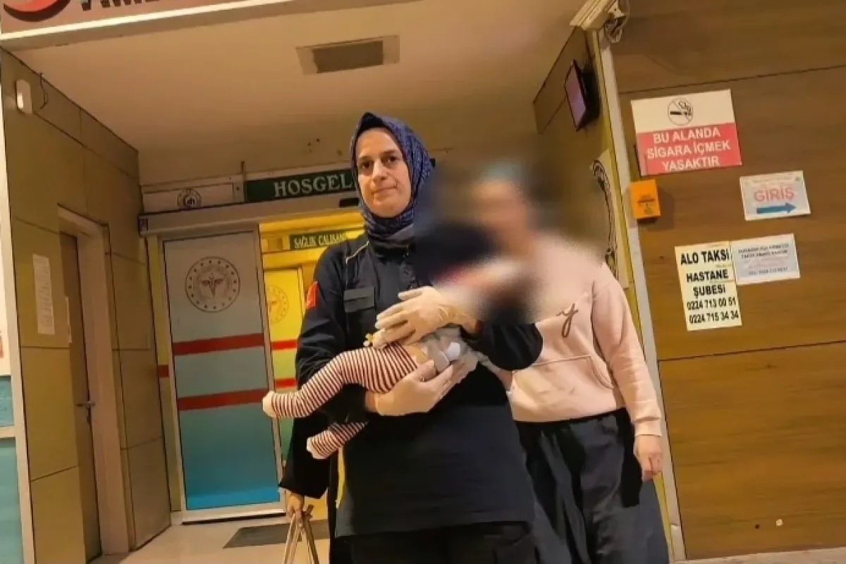 İnegöl’de Acı Olay: 2 Aylık Poyraz Bebek Bursa’ya Sevk Edildi