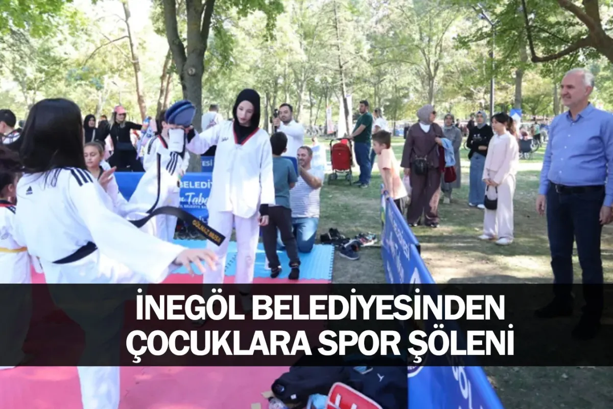 İnegöl Belediyesinden Çocuklara Spor Şöleni