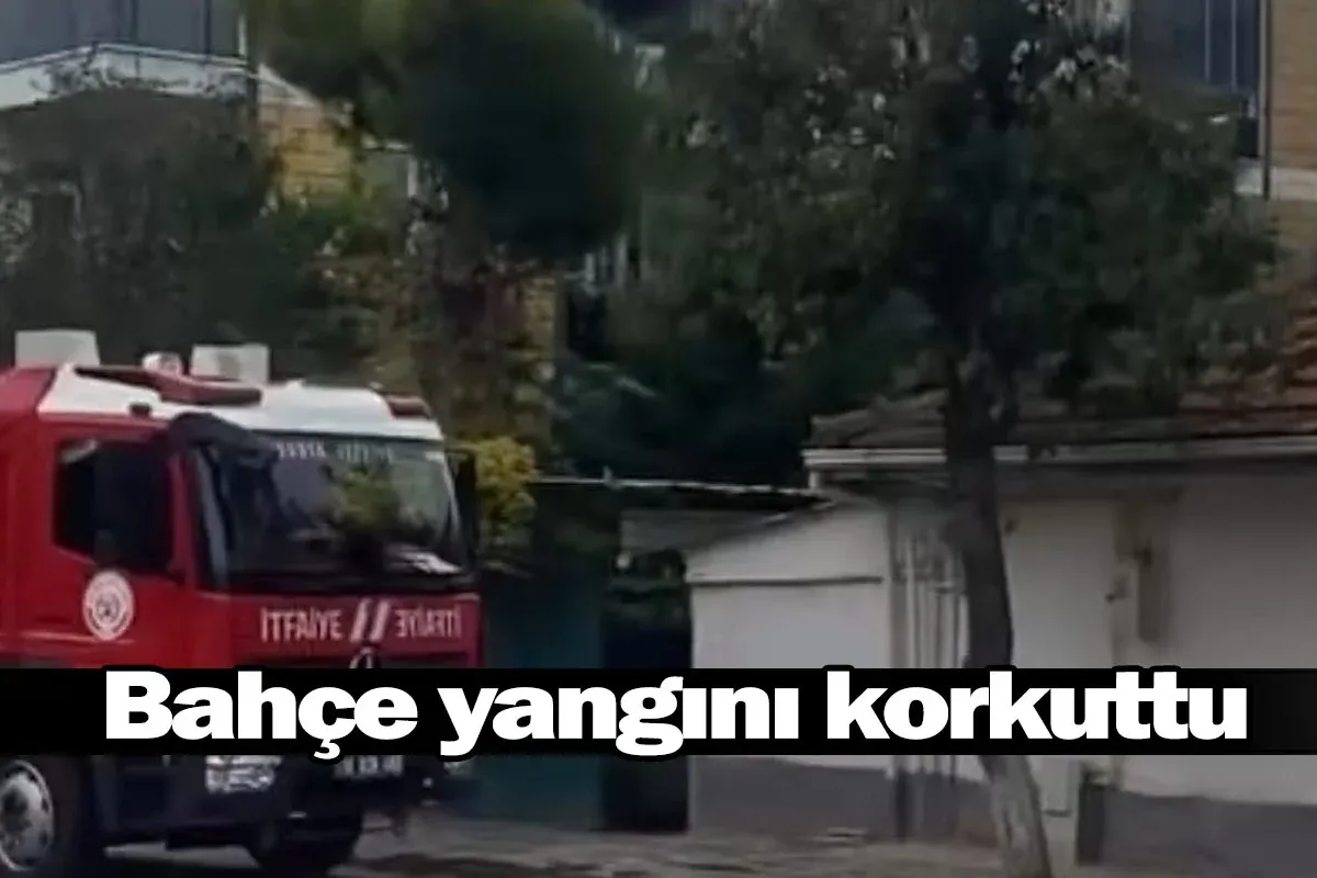 Bahçe yangını korkuttu