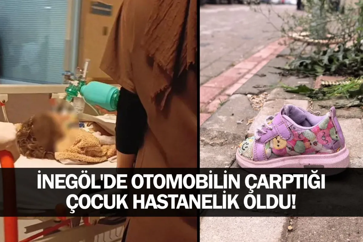 İnegöl'de otomobilin çarptığı çocuk hastanelik oldu!