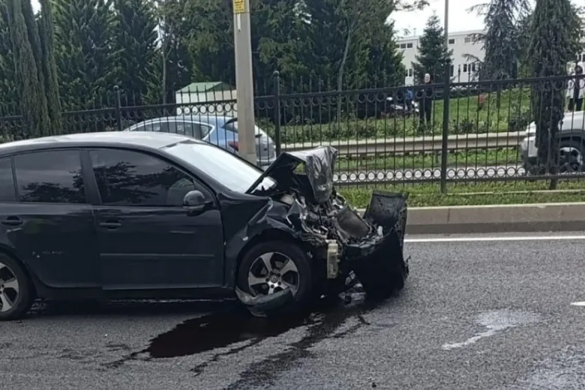 İnegöl girişinde korkutan kaza!