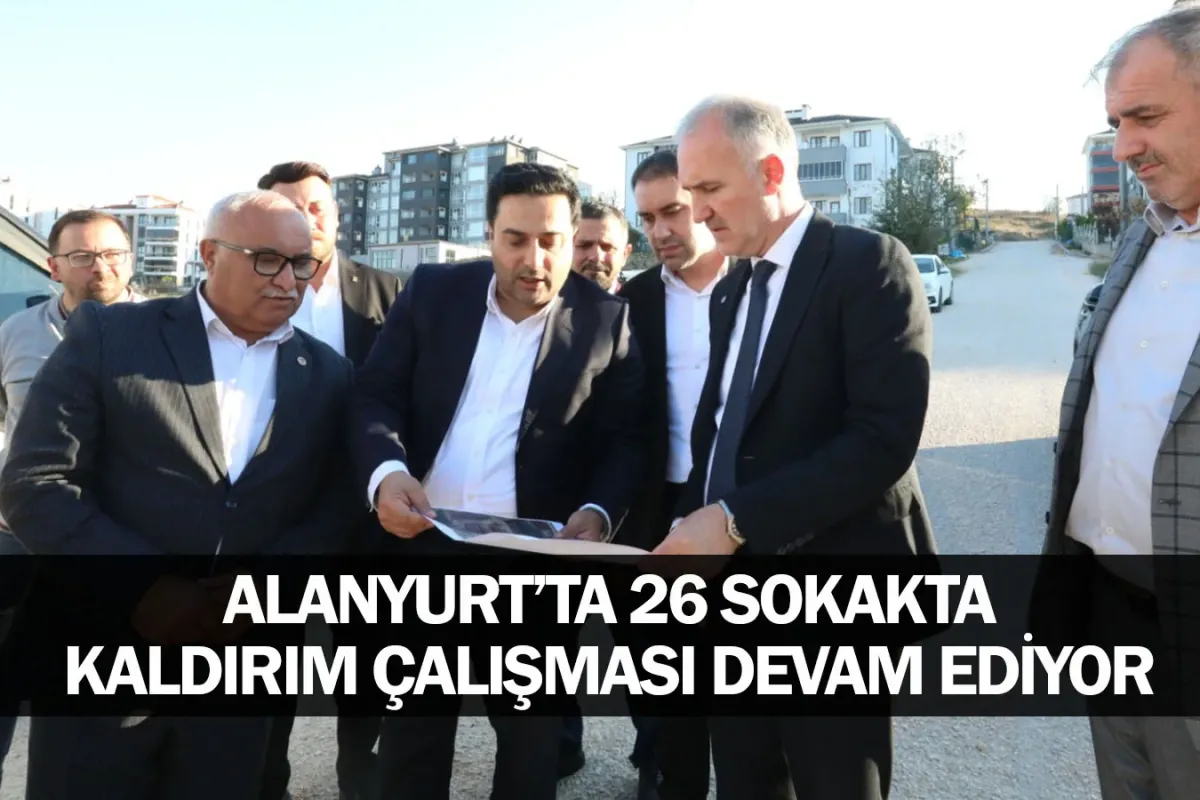 Alanyurt’ta 26 Sokakta Kaldırım Çalışması Devam Ediyor