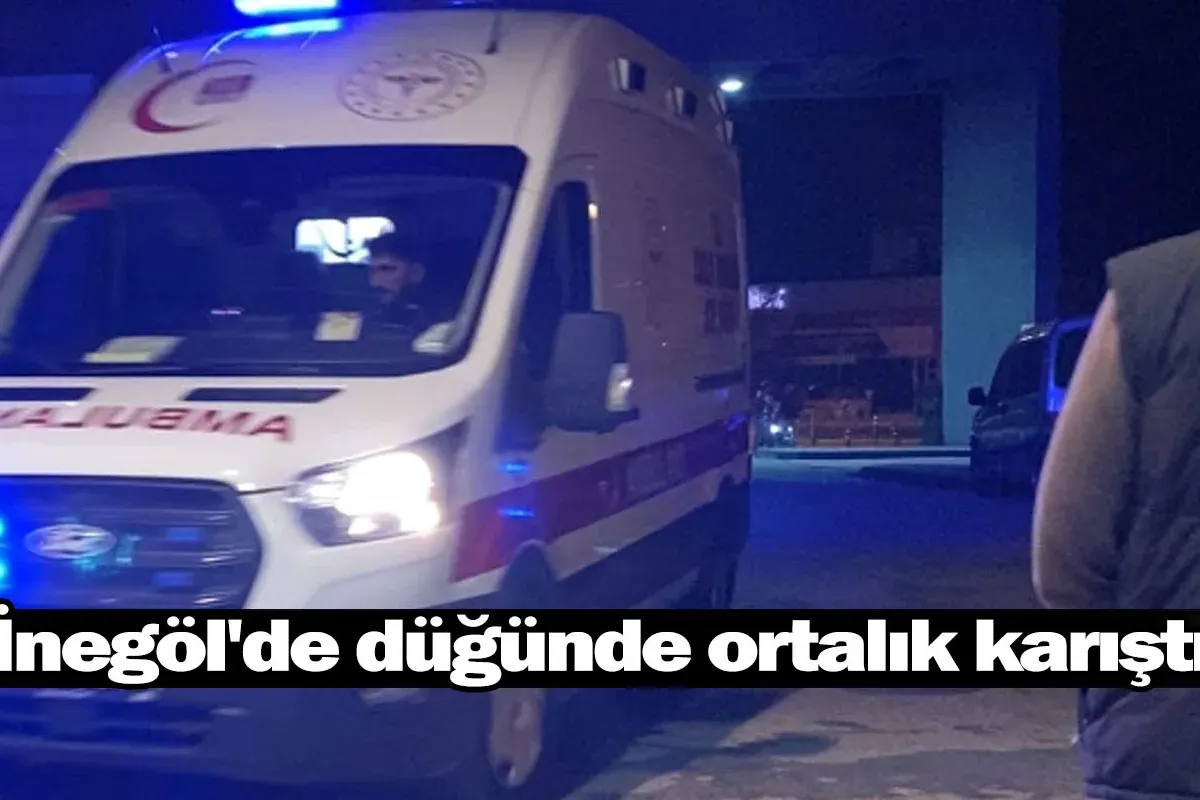 İnegöl'de düğünde ortalık karıştı!