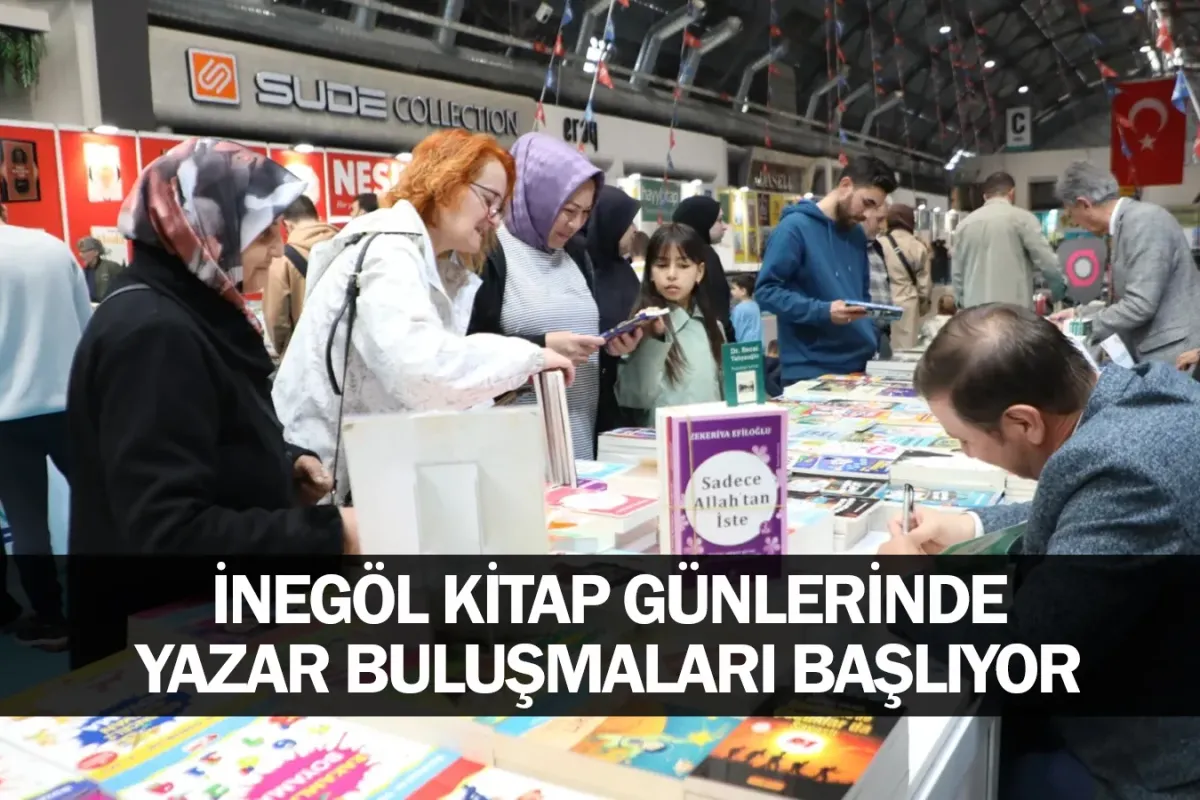 İnegöl Kitap Günlerinde Yazar Buluşmaları Başlıyor