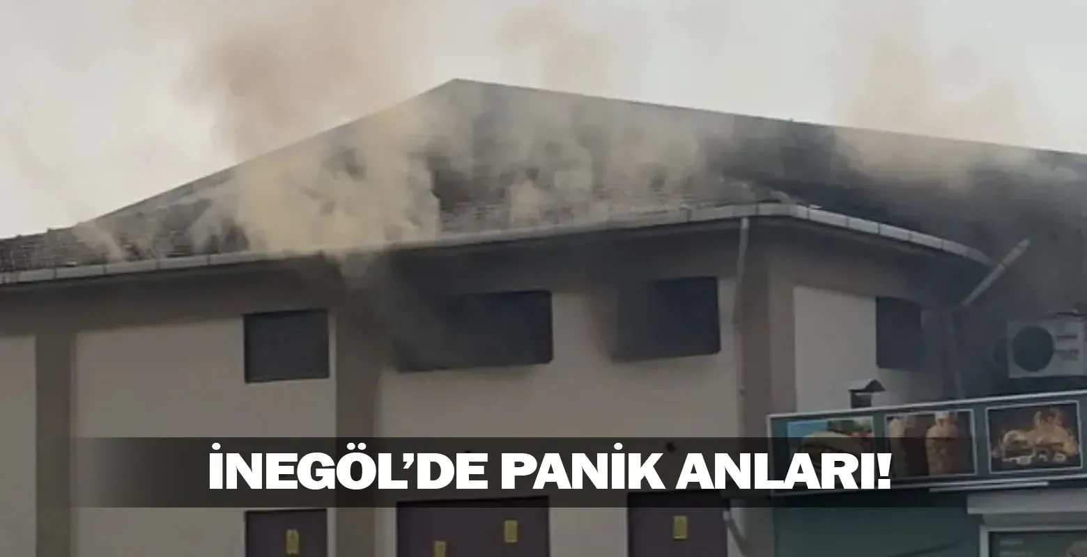 İnegöl'de panik anları!