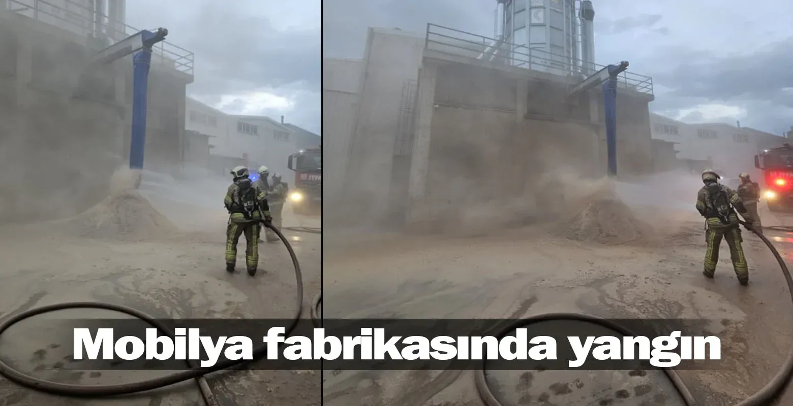 İnegöl'de mobilya fabrikasında yangın