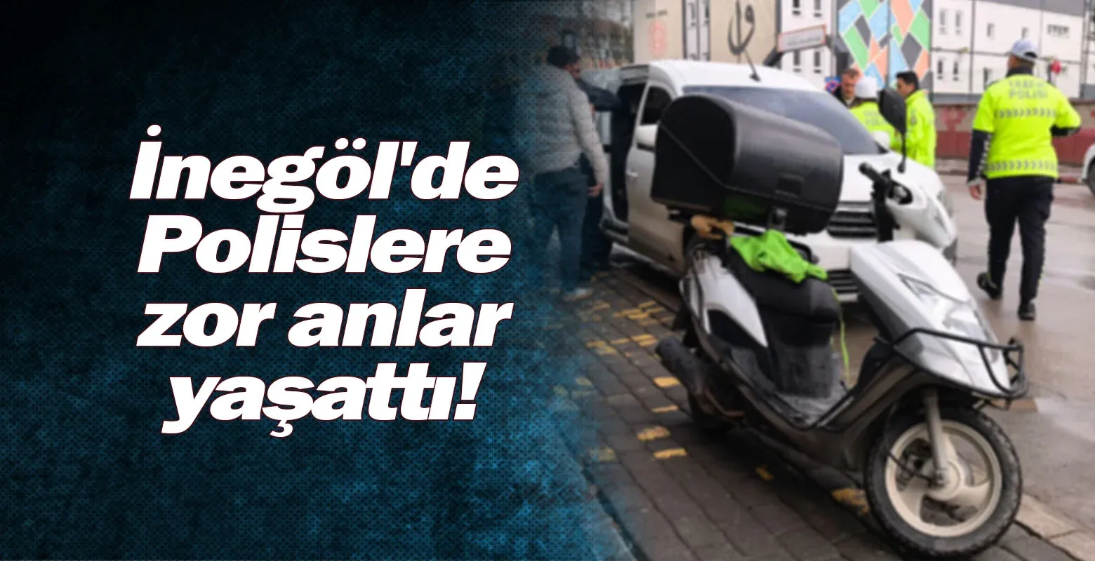 Polislere zor anlar yaşattı!