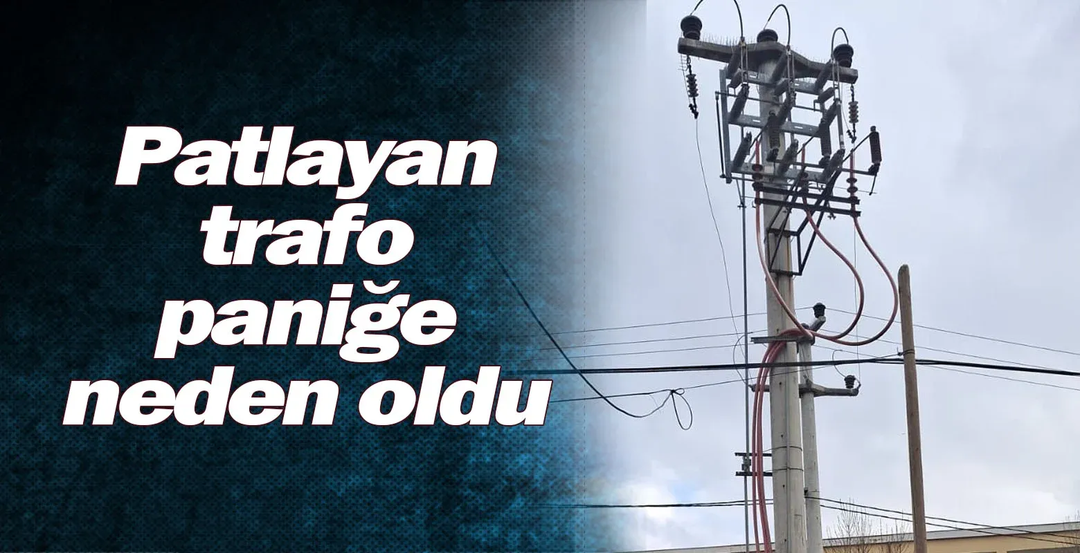 Patlayan trafo paniğe neden oldu