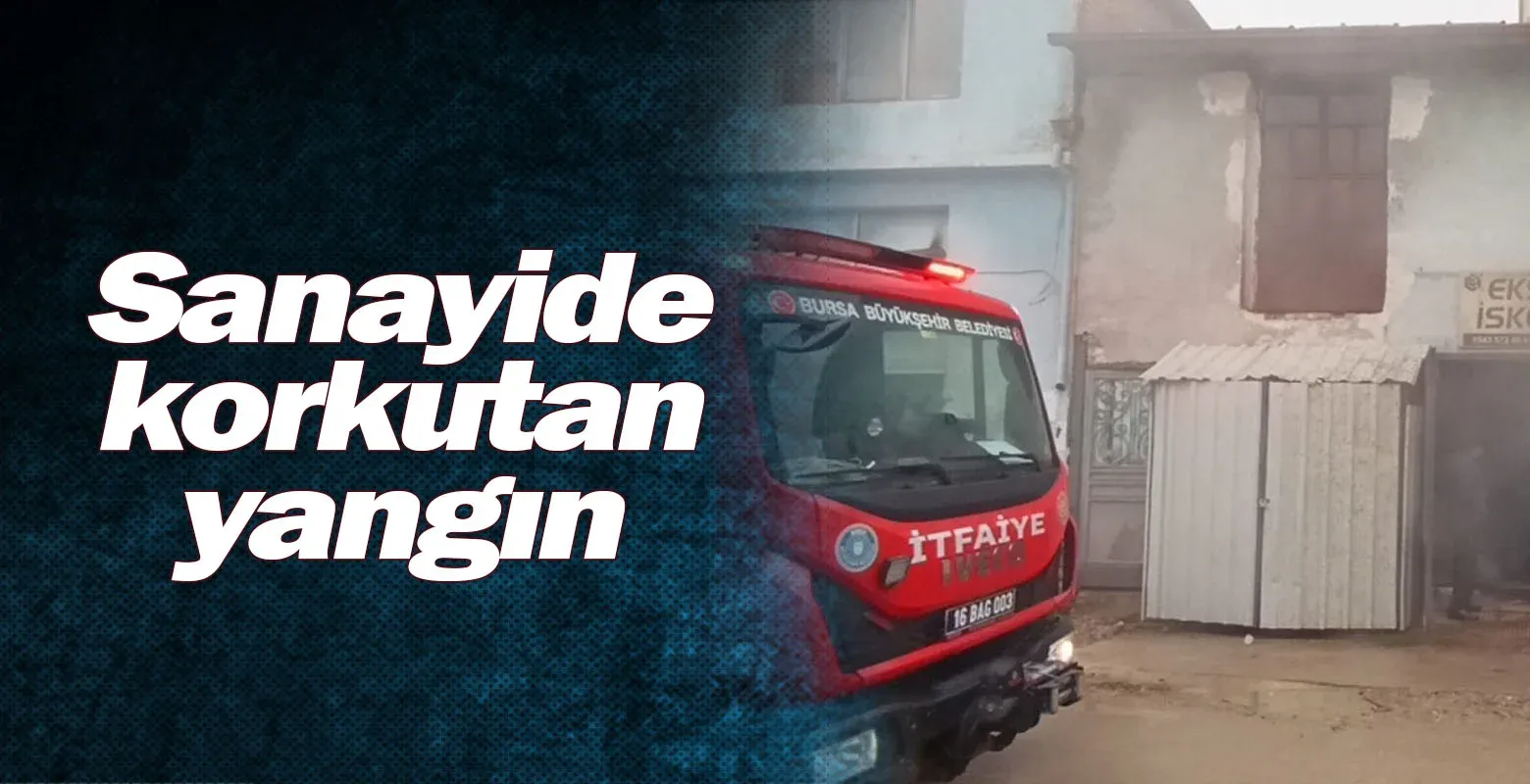 Sanayide korkutan yangın