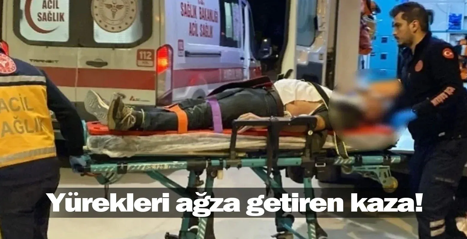 İnegöl'de yürekleri ağza getiren kaza!