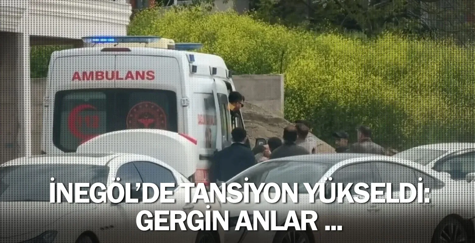 İnegöl'de tansiyon yükseldi: Gergin anlar ...