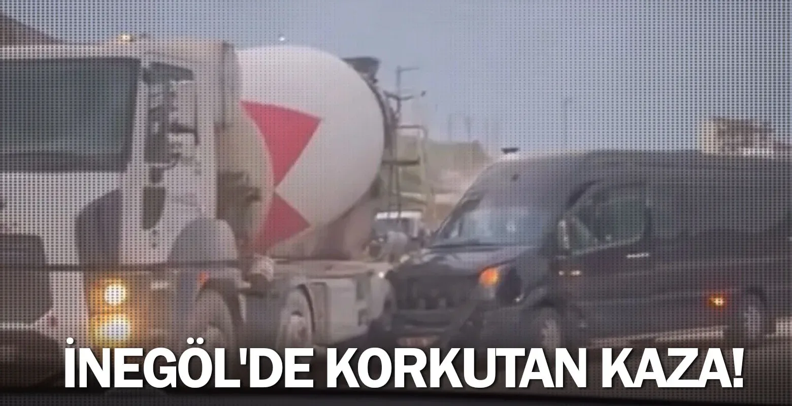 İnegöl'de korkutan kaza!