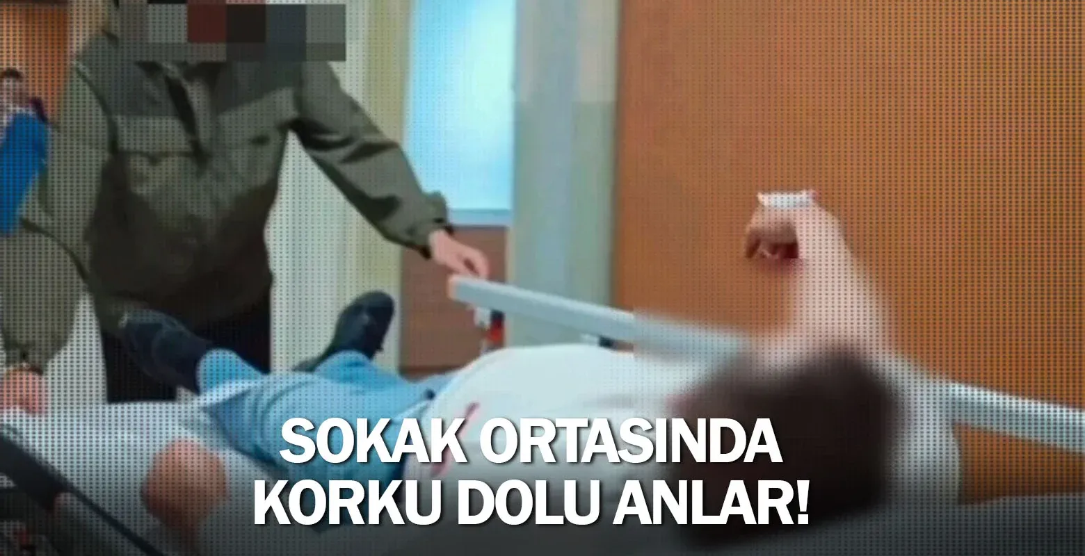 Sokak ortasında korku dolu anlar! Defalarca ...