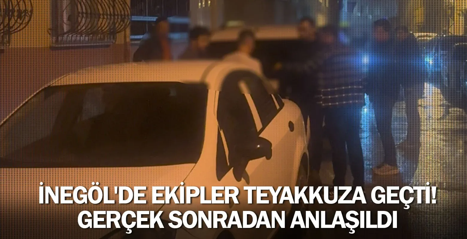 İnegöl'de ekipler teyakkuza geçti! Gerçek sonradan anlaşıldı
