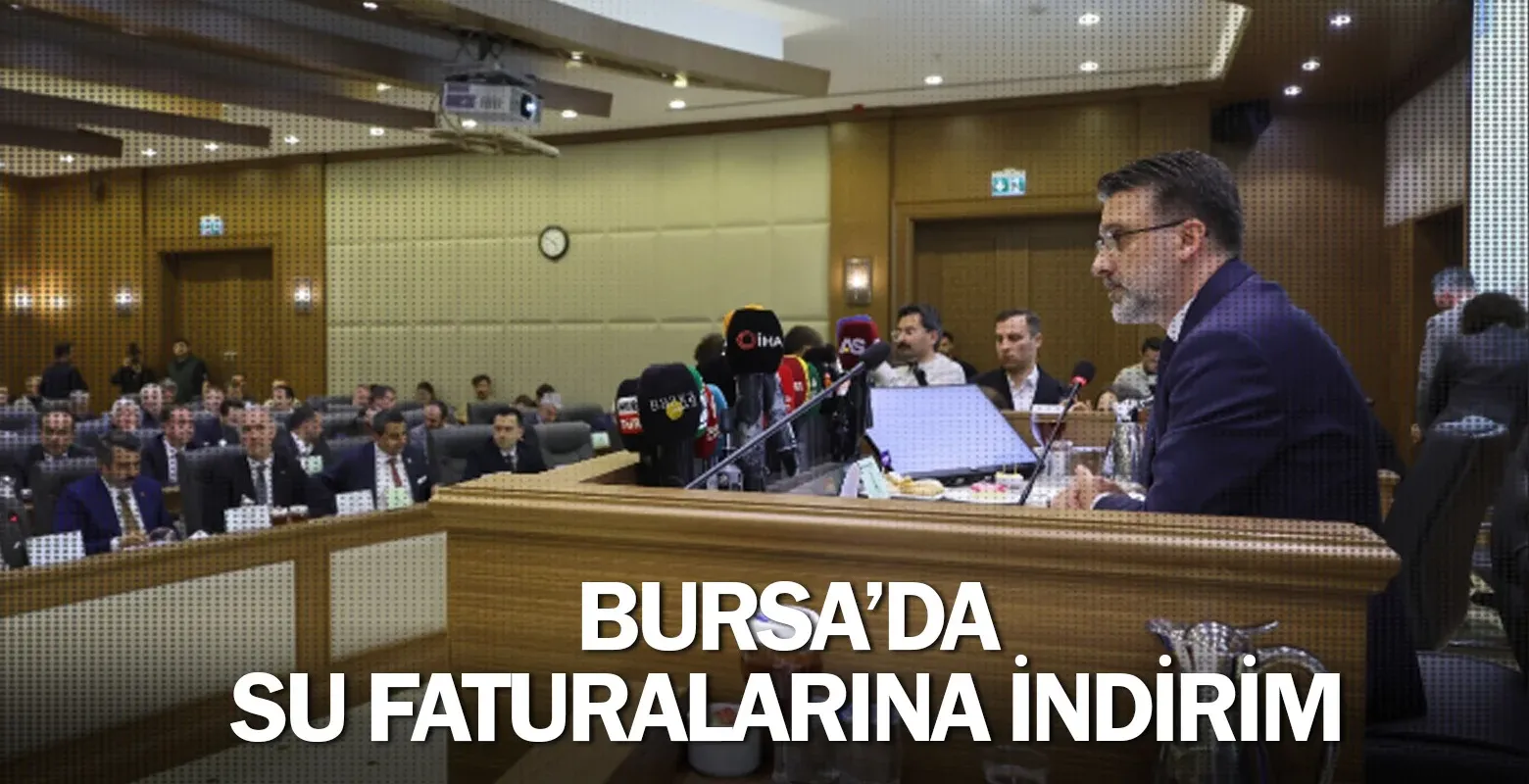 Bursa’da su faturalarına indirim