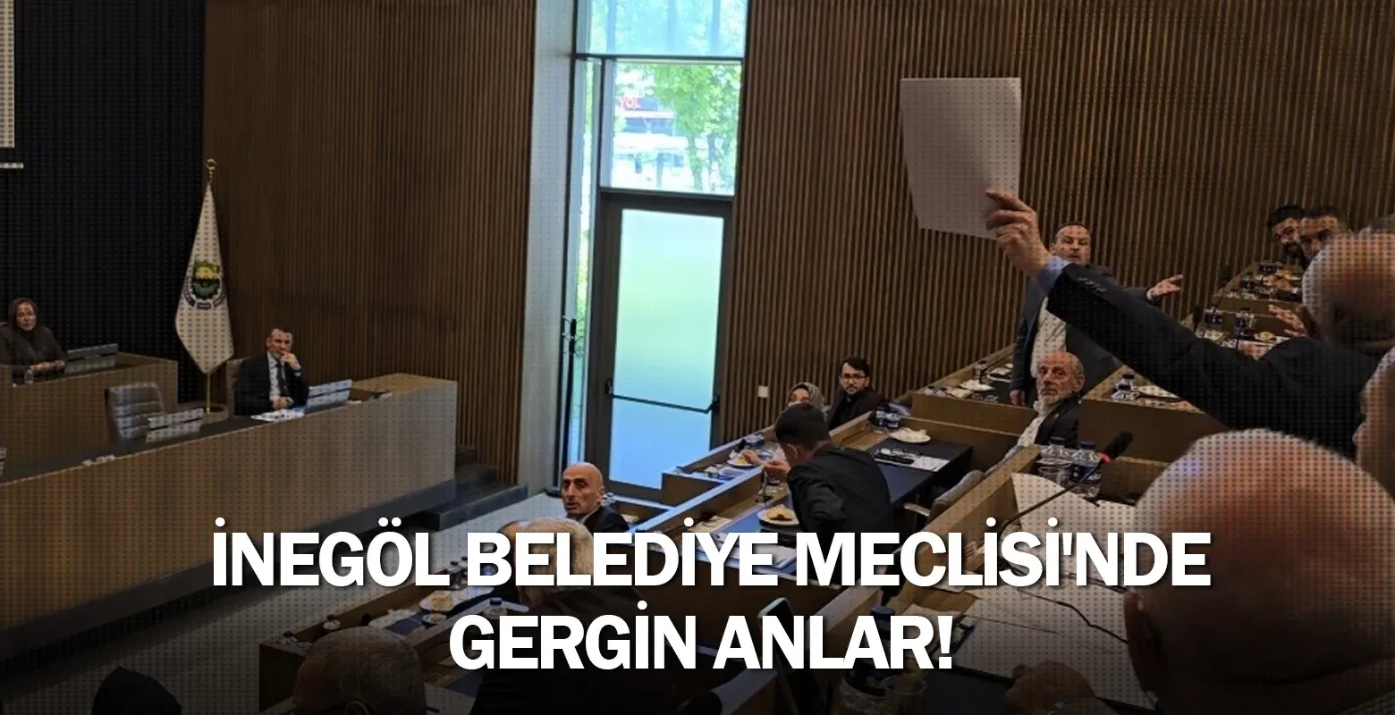 İnegöl Belediye Meclisi'nde gergin anlar!