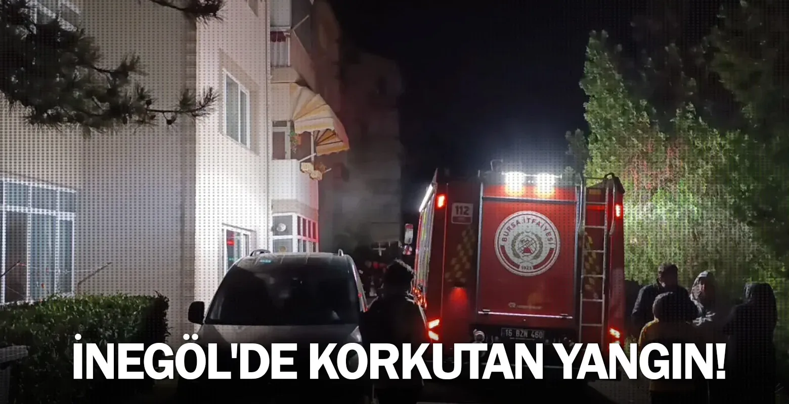 İnegöl'de korkutan yangın!