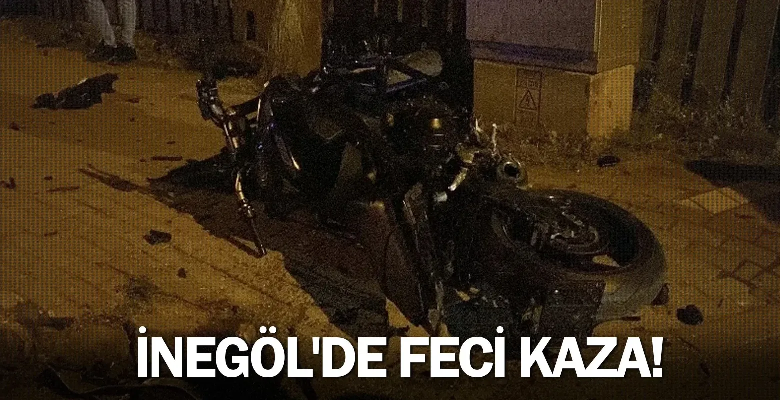 İnegöl'de feci kaza!