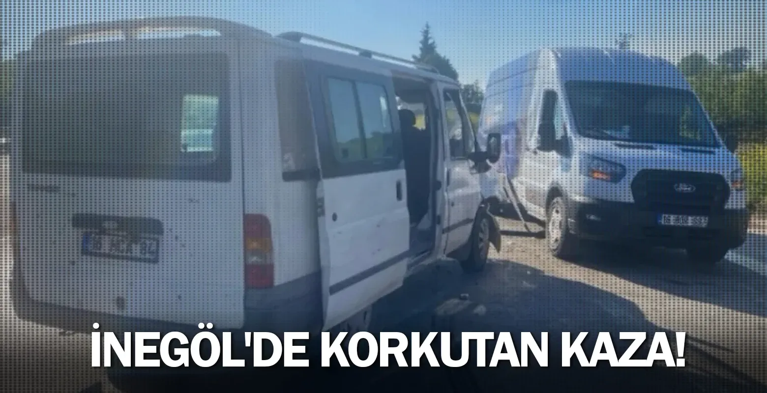 İnegöl'de korkutan kaza!
