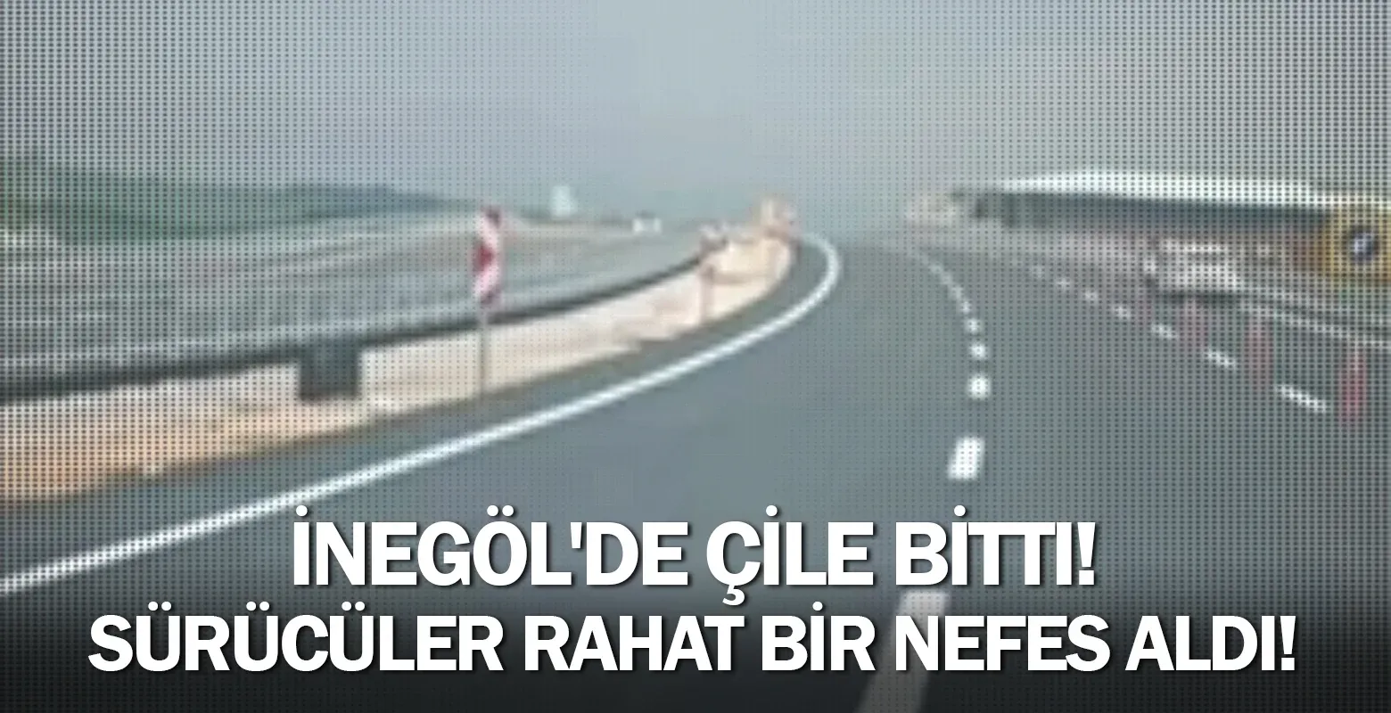İnegöl'de çile bitti! Sürücüler rahat bir nefes aldı!