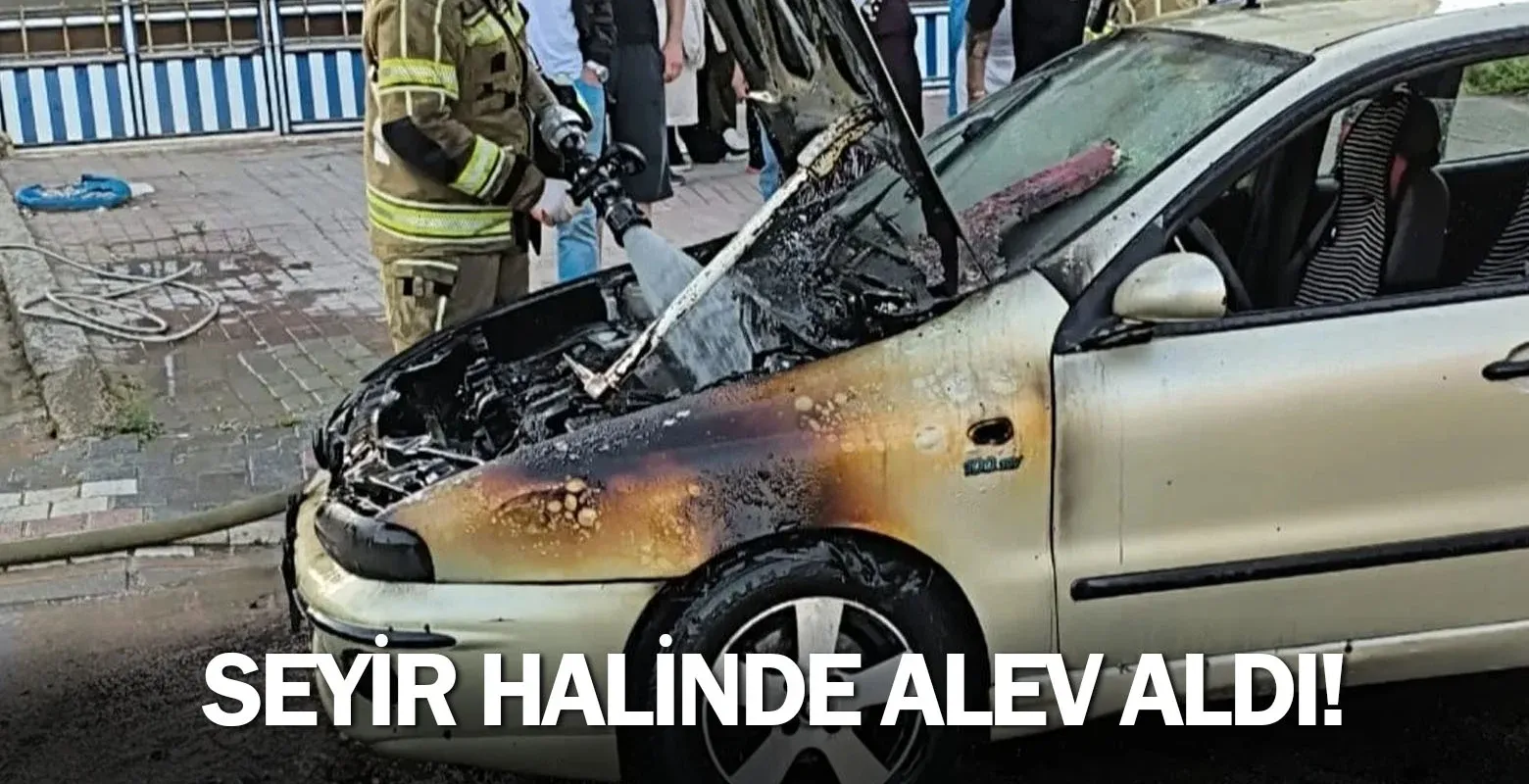 İnegöl'de seyir halinde alev aldı!