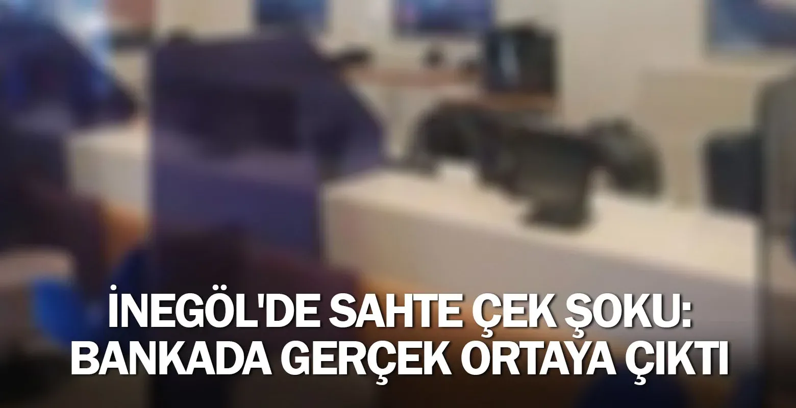 İnegöl'de Sahte Çek Şoku: Bankada Gerçek Ortaya Çıktı