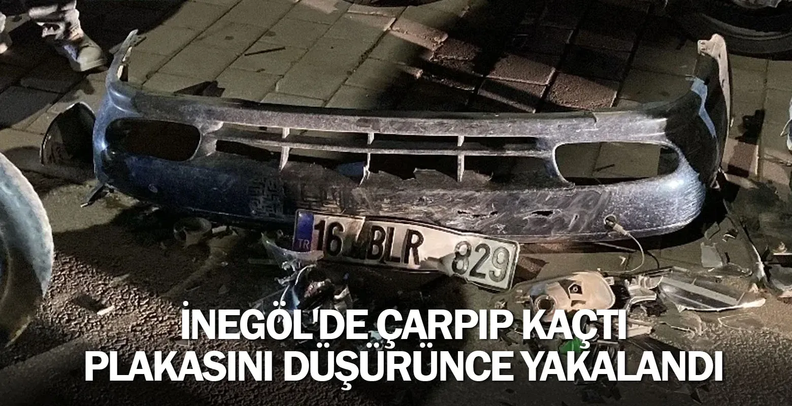 Çarpıp kaçtı, plakasını düşürünce yakalandı