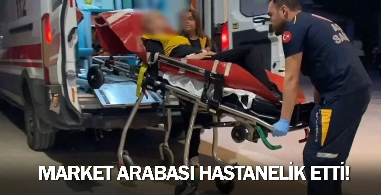 Market Arabası Hastanelik Etti!
