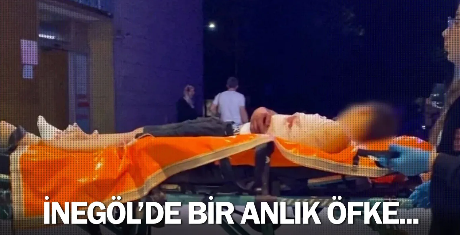İnegöl'de bir anlık öfke...