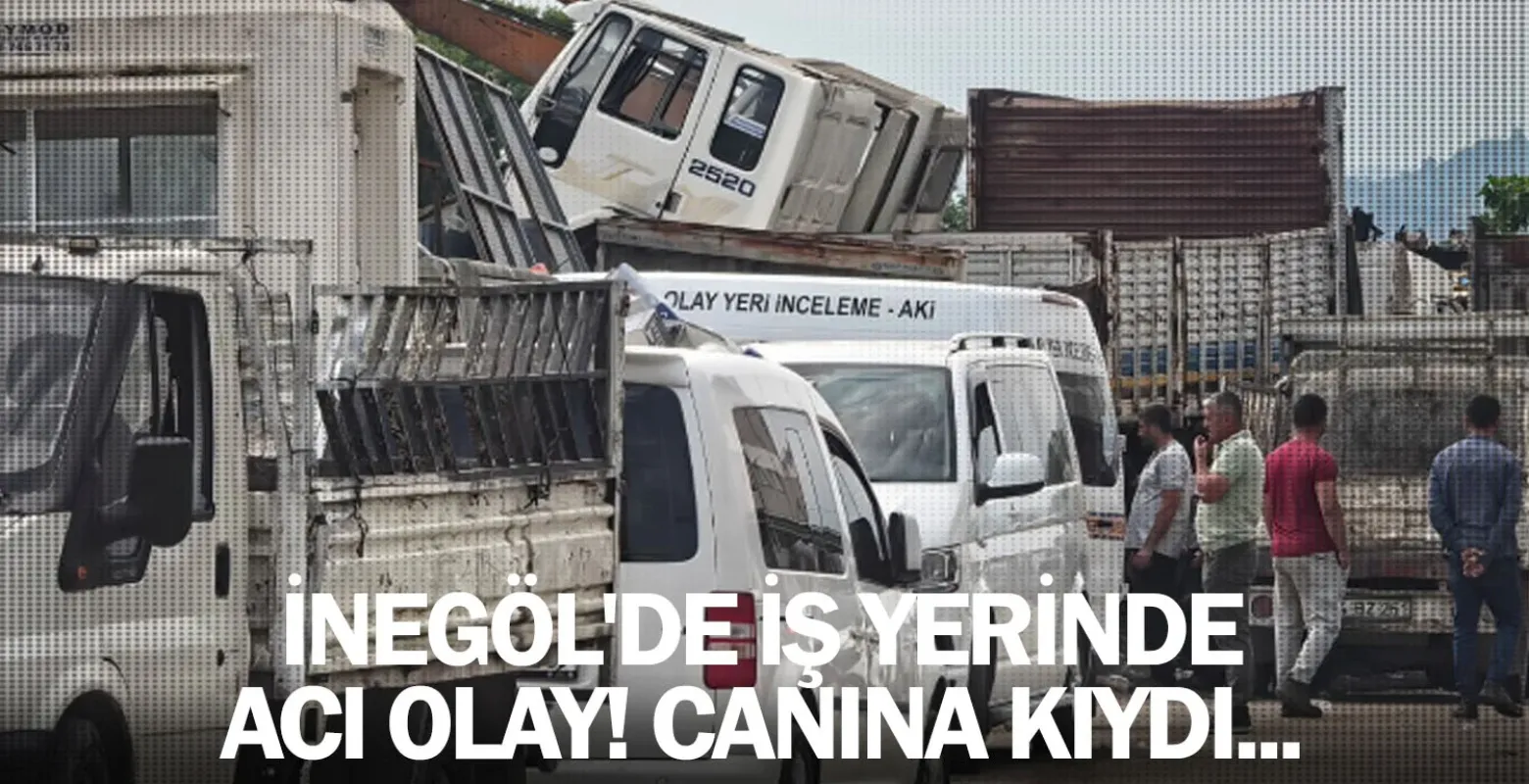 İnegöl'de iş yerinde acı olay! Canına kıydı...