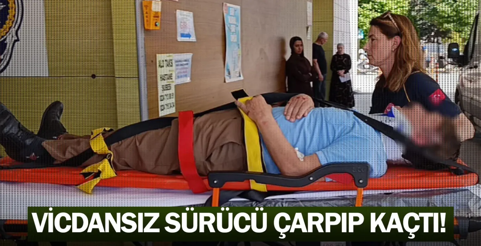 Vicdansız sürücü çarpıp kaçtı!